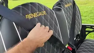 Black V3 Renegade Limo LSV 6 Passenger Electric Golf Cart