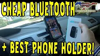 Honda Civic CD Slot Car Phone Holder and COMSOON Bluetooth 5.0 Receiver Review