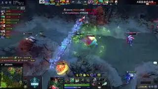 DOTA2 ESL One Genting VP vs Secret G01：teamfight moments 02