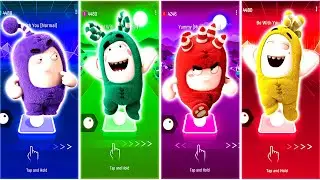 Funny Tiles Hop Moments Oddbods Team:  Jeff 🆚 Zee 🆚 Fuse 🆚 Bubles