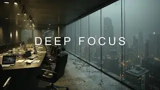 Late Night Deep Work Music ~ Rainy Night City Cyberpunk Vibe ~ Coding & Studying