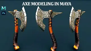 Simple Axe Modeling in Maya for Beginner
