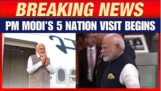 PM Modi Embarks on Historic 5 Nation Visit | PM Modi Departs for Ghana | News9
