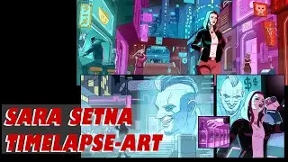 Sara Setna - Grey Matter Comic Digital Painting Timelapse ( Clip Studio Paint )
