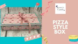 Handmade Pizza Style gift box | Kerry's Cards UK