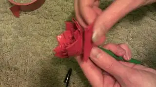 How To Make A Duct Tape Rose or Flower! HD!