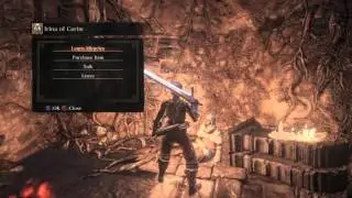 Dark Souls III - Firelink Shrine: Give Deep Braille Divine Tome to Irina ''Forbidden'' Dialogue PS4