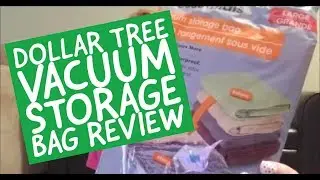 Dollar Tree Vacuum Storage Bag Review - Do they work?