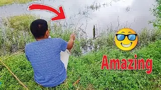 Fish catching video with hook || fish catching video village || #fishingo
