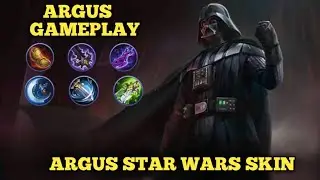 ARGUS DARTH VADER GAMEPLAY - ARGUS STAR WARS SKIN MLBB
