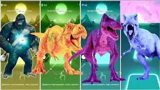 Giant Dinosaurs vs Tiles Hop 🎵🦖 | Impossible Level