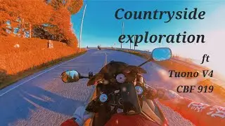 [4K] Countryside exploration | YAMAHA R6 | APRILLIA TUONO V4 | HONDA CBF 919 | PURE SOUND