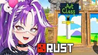 Мичи присоединяется к уроку рисования в Rust Kingdoms!
