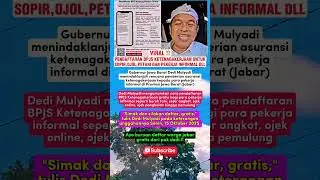 Dedi mulyadi luncurkan bpjs ketenagakerjaan #kdm #bapaaing #gubernurjawabarat #bpjs #ketenagakerjaan