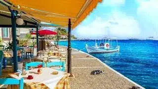 Maldives Beach Ambience - Cafe Music, Jazz & Bossa Nova, Relaxing Cafe ASMR, Study Music, Work Music