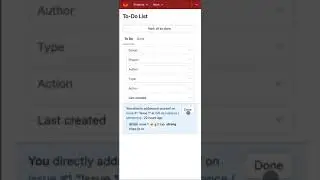 GitLab ToDo List at GitLab 13.12 (improved UX on mobile)