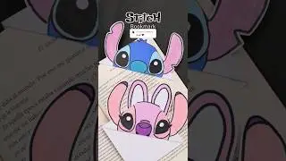 DIY Stitch bookmark 💙 #stitch #diybookmark #diy #crafts #craft #papercraft #thingstodo #disney