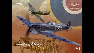 Краткий обзор* Eduard 1/48 Malta Spitfire V Dual Combo