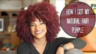 How I Colored My Hair Purple | Natural Hair