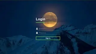 How to create animated transparent login form HTML CSS. Sign In Page Design with GitHub Source Code