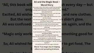 WriteBloom | Creative Writing|Ali and the Magic Book  Moral Story for Kids | Short  Story with Moral
