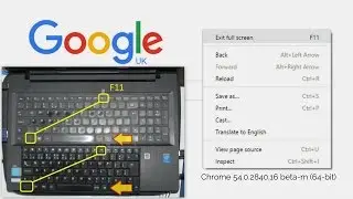 Chrome 54 Beta Right Click to Exit Full Screen I'm happy