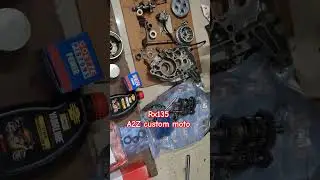 Rx135 engine billd # yamaha rx100 #trending #A2Z Custom Moto