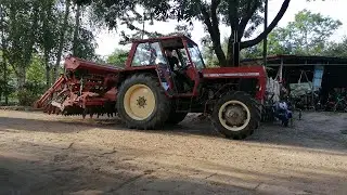 Ursus C-385A i brona wirnikowa KUHN HR 3000.