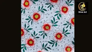 How to painting with drawing a pattern suitable for a cheetah cloth //