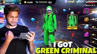 Finally I Got Green Criminal Bundle in Free Fire || NAME LESS FF