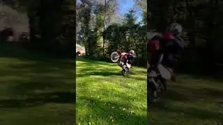 Rippin them wheelies on the Xr80