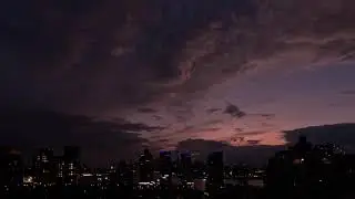 NYC Timelapse - Rain Storm and Amazing Sunset - August 17, 2025
