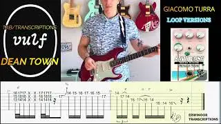Dean Town - Vulfpeck (Giacomo Turra loop version) TAB/Transcriptions with slow tempo tutorial