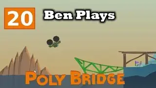Poly Bridge 20 - Dump Slope and Gentle Jump