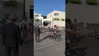 100 dagen voor de start van La Vuelta!  Afvlaggen Rob Metz van wielrenners RTV Tempo Soest