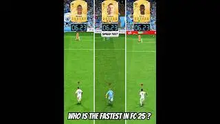 Mbappe Vs Haaland Vs Vinicius, Speed Test⚡- Who Is The Fastest In FC 25? #eafc25 #mbappevshaaland