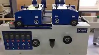 SOEST Reverse Roller Coater - For stains, oils (UV), lacquers (UV) from 220 mm to any length wood