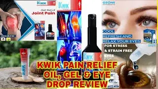 KWIK Pain relief oil & gel review || Ozone ITIS eye drop review || Ozone Ayurvedic | Deeksha Chauhan