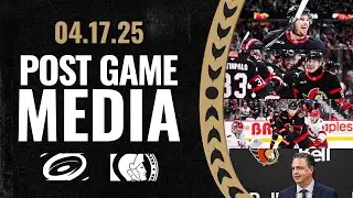 Travis Green, Drake Batherson, Adam Gaudette, and Brady Tkachuk Postgame Media vs CAR