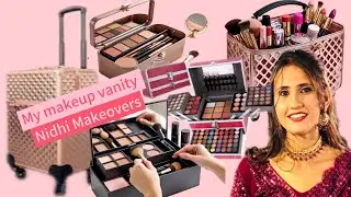 My travel vanity revealed 🌹 #makeupvanity #makeupartist #nidhimakeovers
