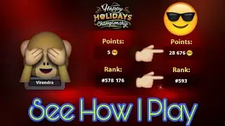8 ball pool / Happy Holidays Championship special 😍/ see how I play 😊😋/ Rank top 600