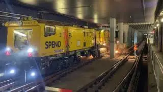 Szlifowanie szyn w tunelach metra