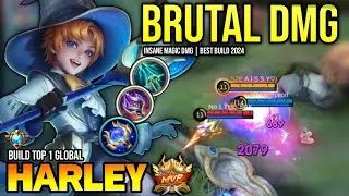 HARLEY BEST BUILD 2024 | BUILD TOP GLOBAL HARLEY GAMEPLAY | MOBILE LEGENDS✓