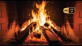 Relaxing Fireplace 4K Ambience | Cozy Fire Sounds for Deep Sleep