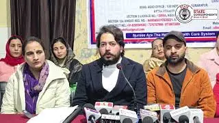 🏥🩺 All India Registered Nurses Federation (AIRNF) J&K UT hold a press briefing 