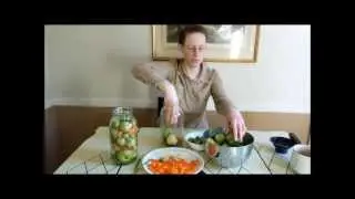 Way to Use Up Green Tomatoes - Romanian Dill Pickle Tomatoes How to Pickle