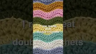The Easiest Ripple You Will Ever Make 🤩 #shorts #rippleblanketcrochet