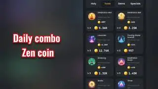 Zen coin daily combo today 8 November | Zen coin today combo cards | Zencoin airdrop