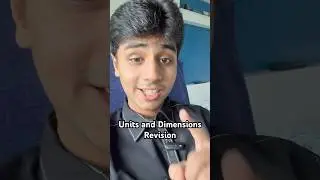 UNITS AND DIMENSIONS REVISION #jee #jeemains #jeeadvanced #physics #neet #aiims #iit #mbbs #allen