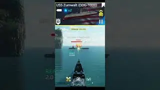 USS Zumwalt (DDG-1000) + (5x HyFly-2☢️(Nuke) Deamge Test  #modernwarships